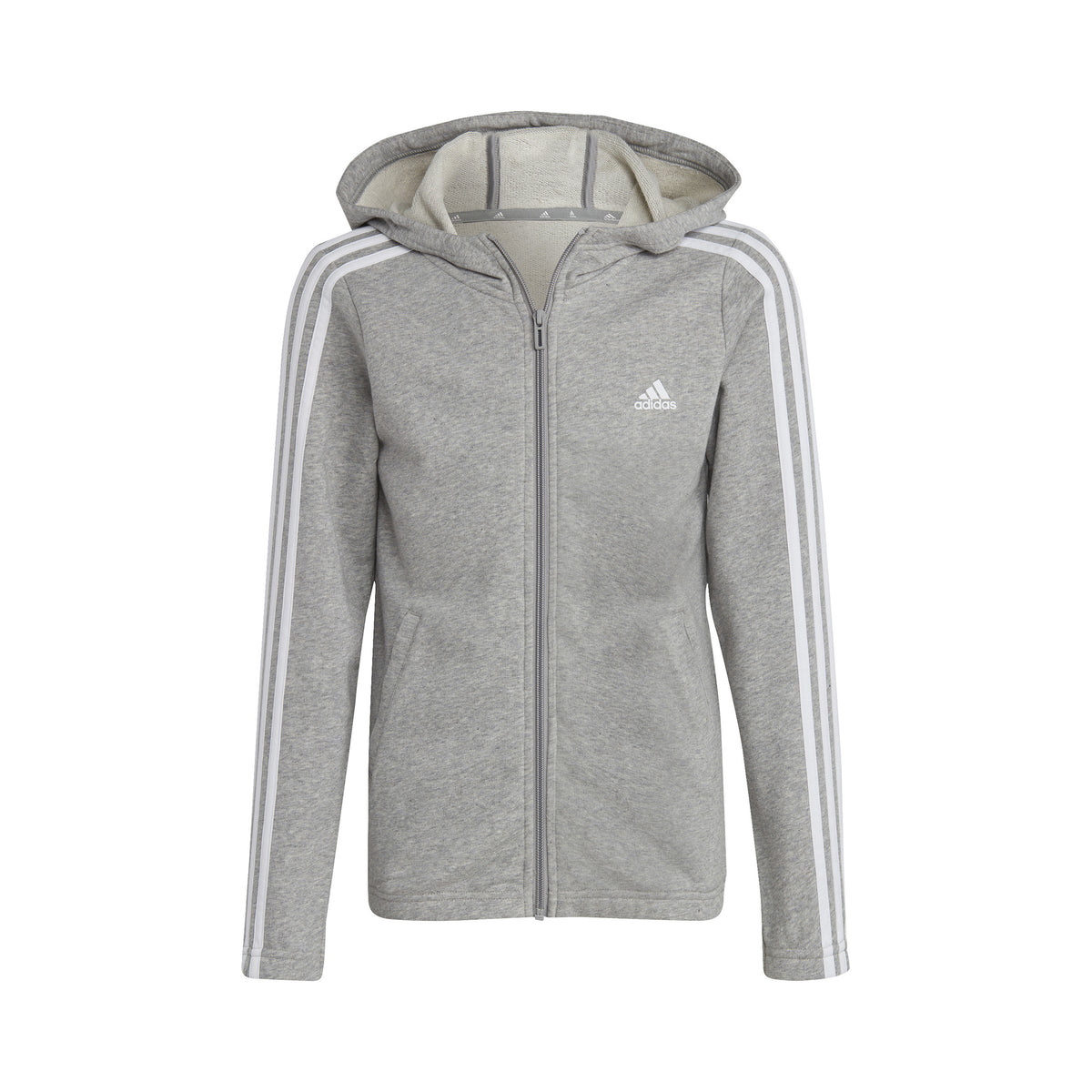 adidas 3Stripes Sweat-jacka Flickor - grå