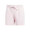 Linear French terry Shorts Damer - rosa, vit