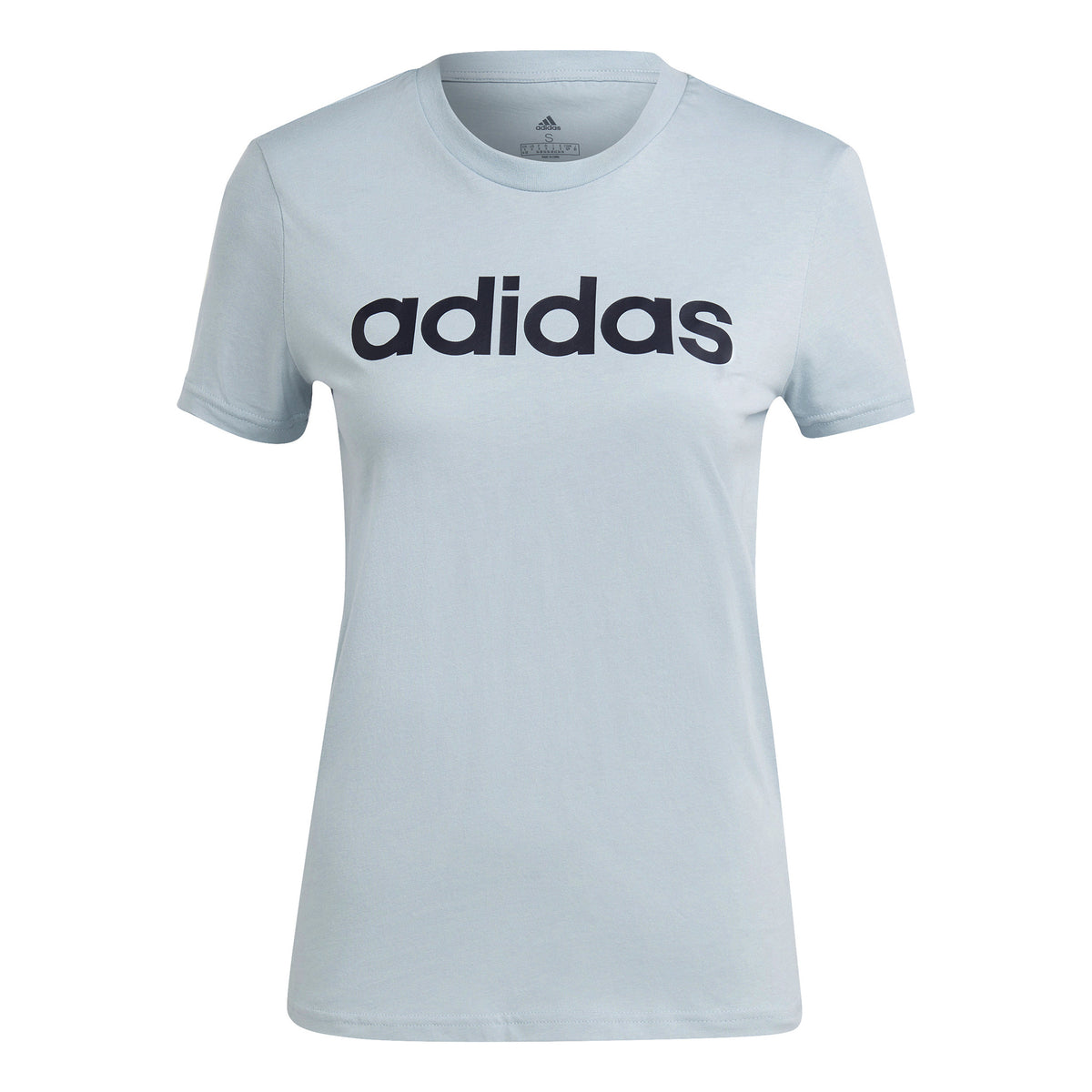 adidas Linear T-shirt Damer - blågrå, mörkblå