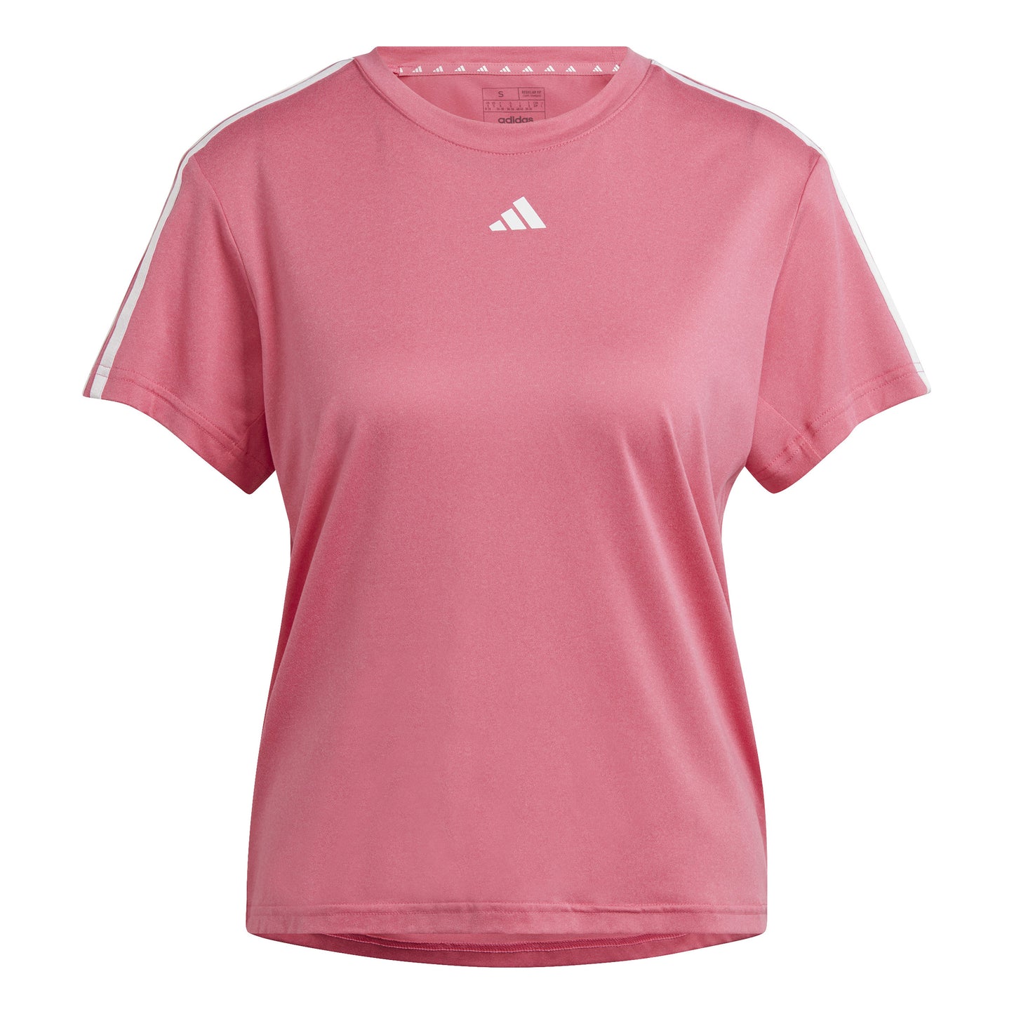 adidas Essentials 3 Stripes T-shirt Damer - pink, vit
