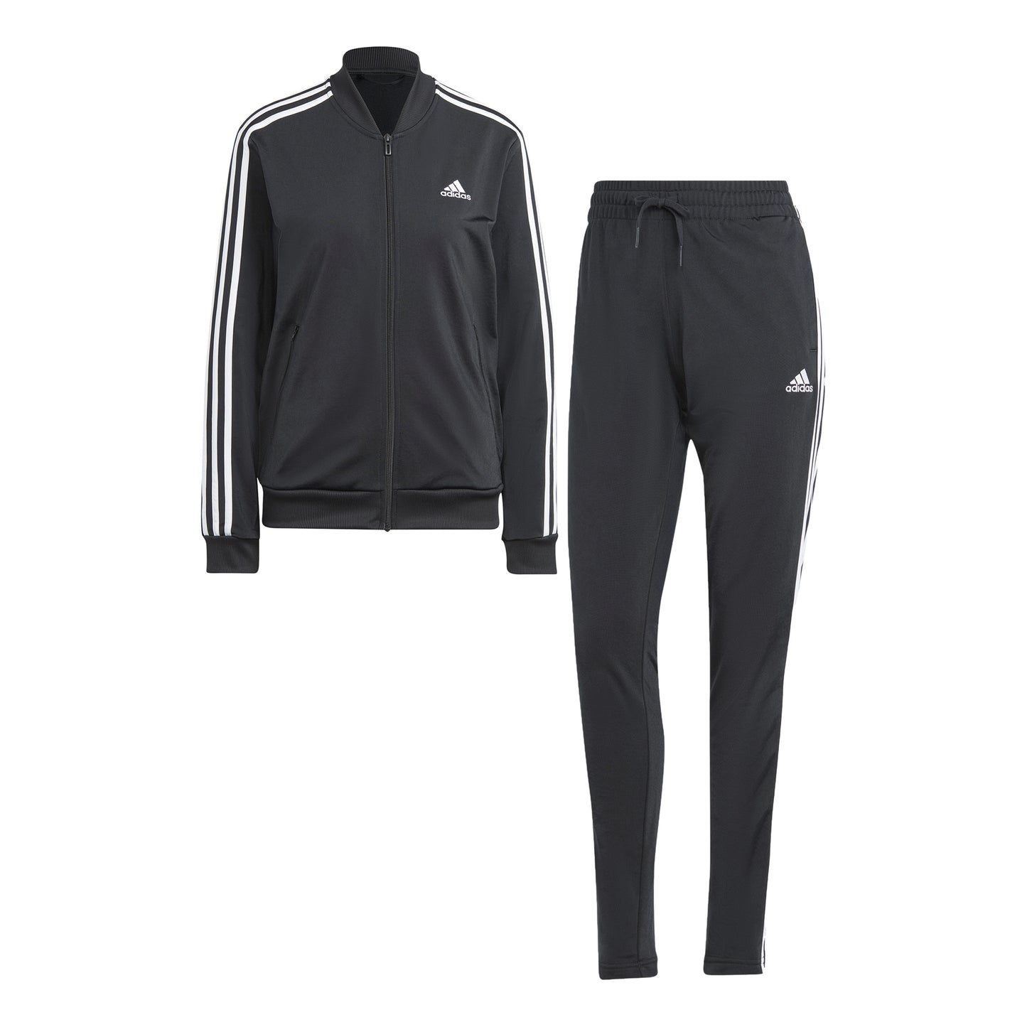 adidas 3Stripes Träningsoverall Damer - svart, vit