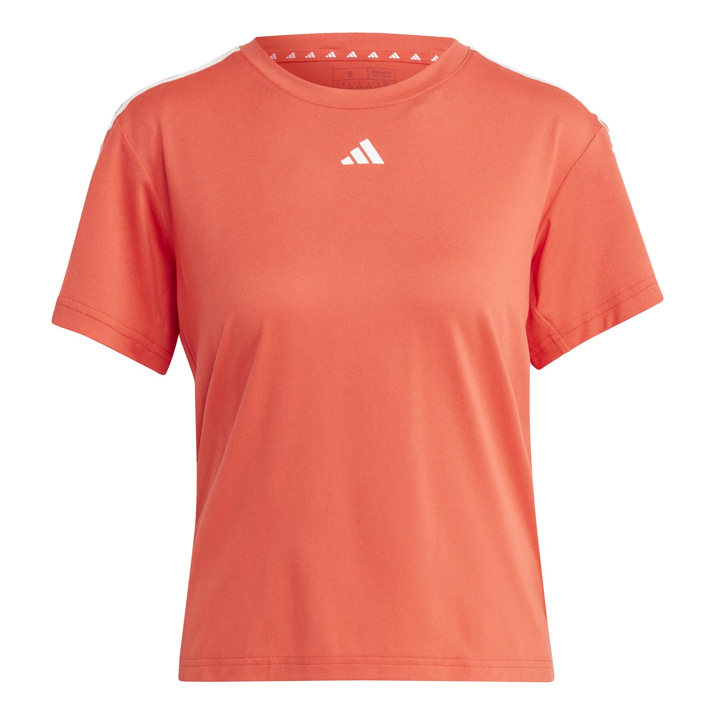 adidas Essentials 3 Stripes T-shirt Damer - röd, vit