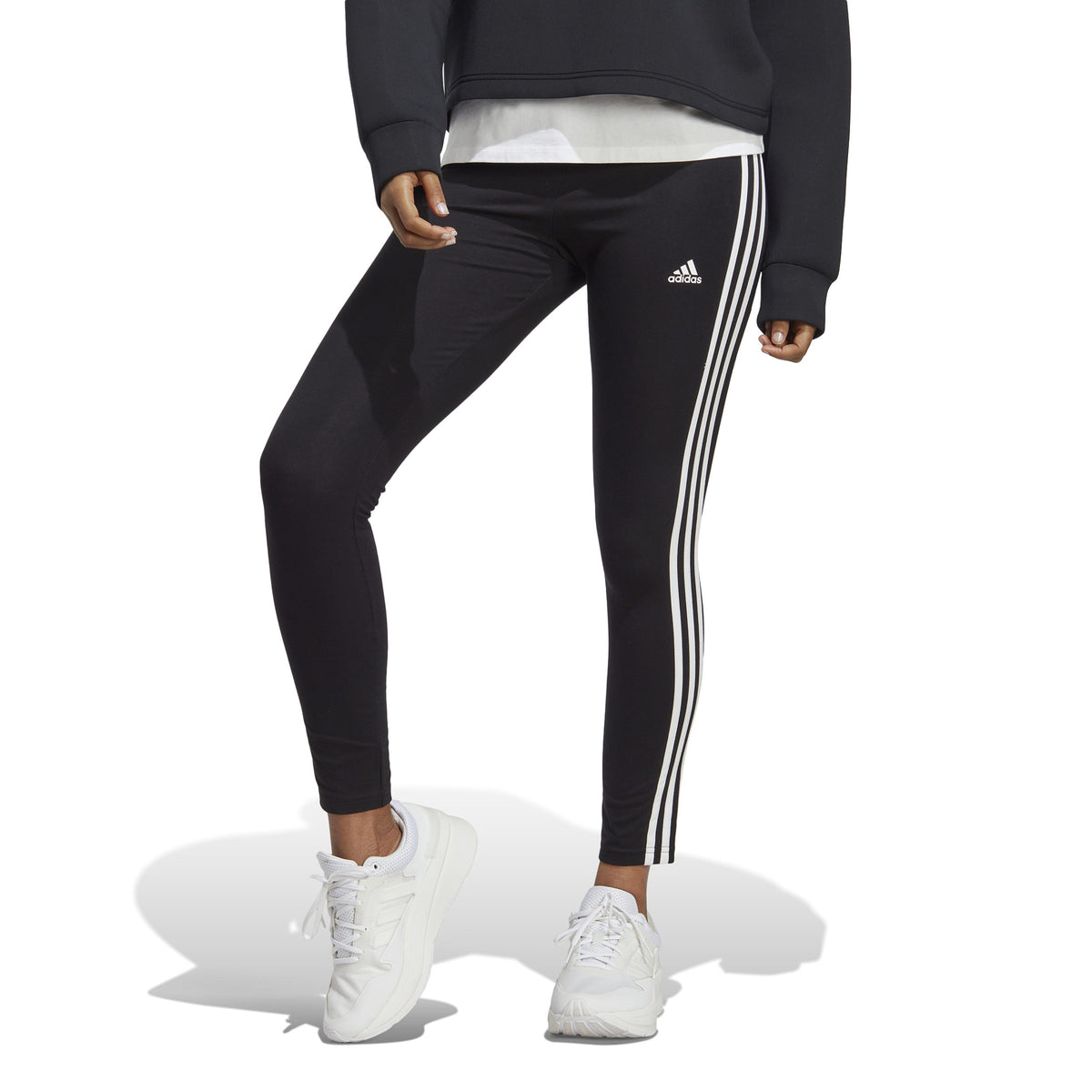 adidas 3Stripes Tights Damer - svart, vit