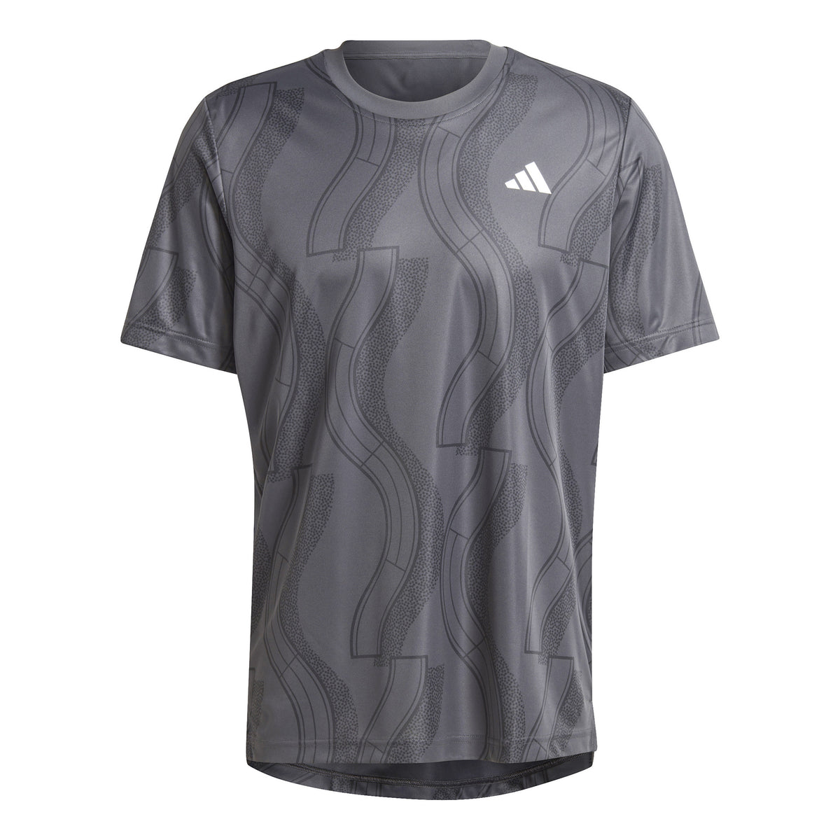 adidas Club Graphic T-shirt Herrar - mörkgrå, svart