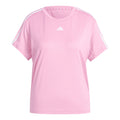 Essentials 3 Stripes T-shirt Damer - rosa, vit