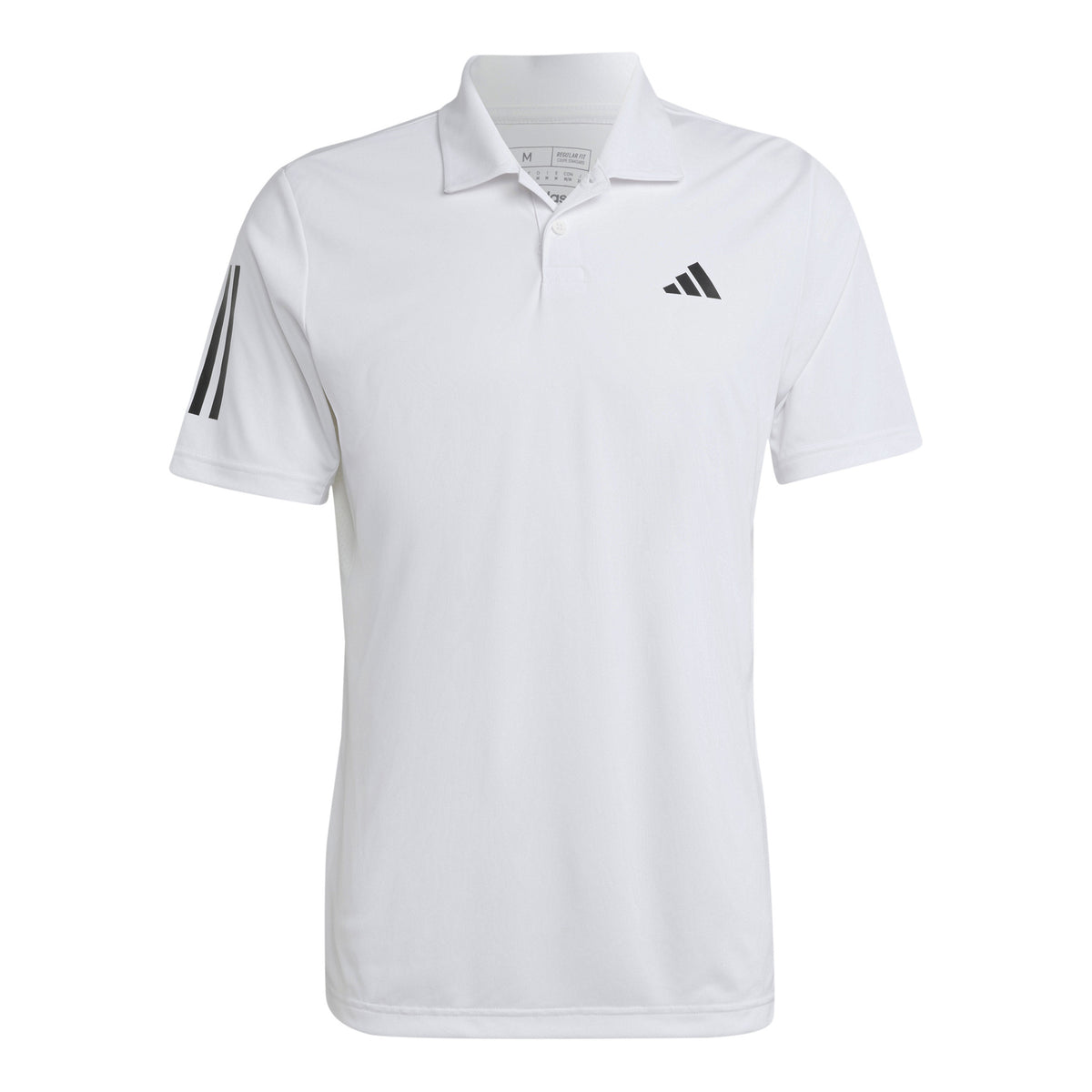 adidas Club 3-Stripes Polo Herrar - vit, svart