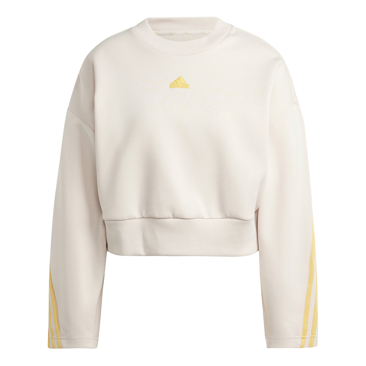 adidas Future Icon 3 Stripes Tröja Damer - beige, gul