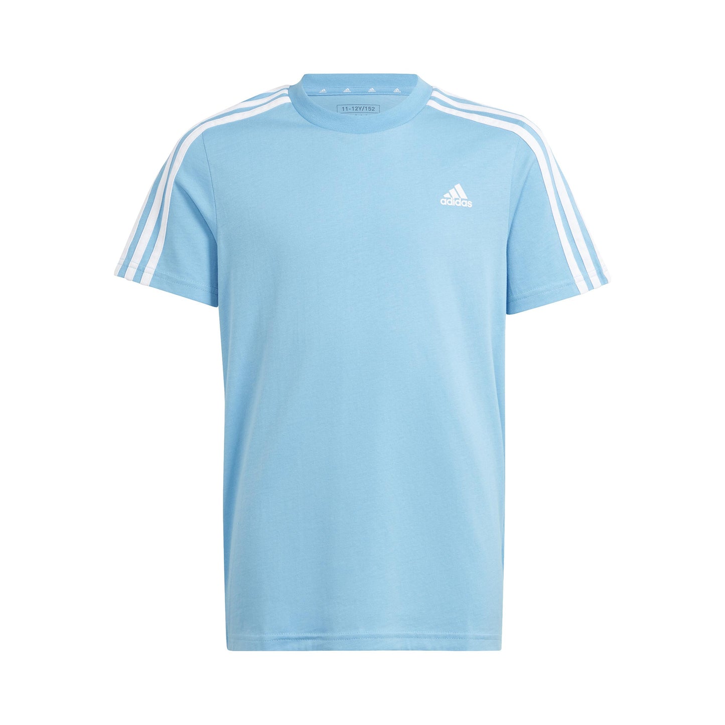 adidas 3Stripes T-shirt Pojkar - ljusblå, vit