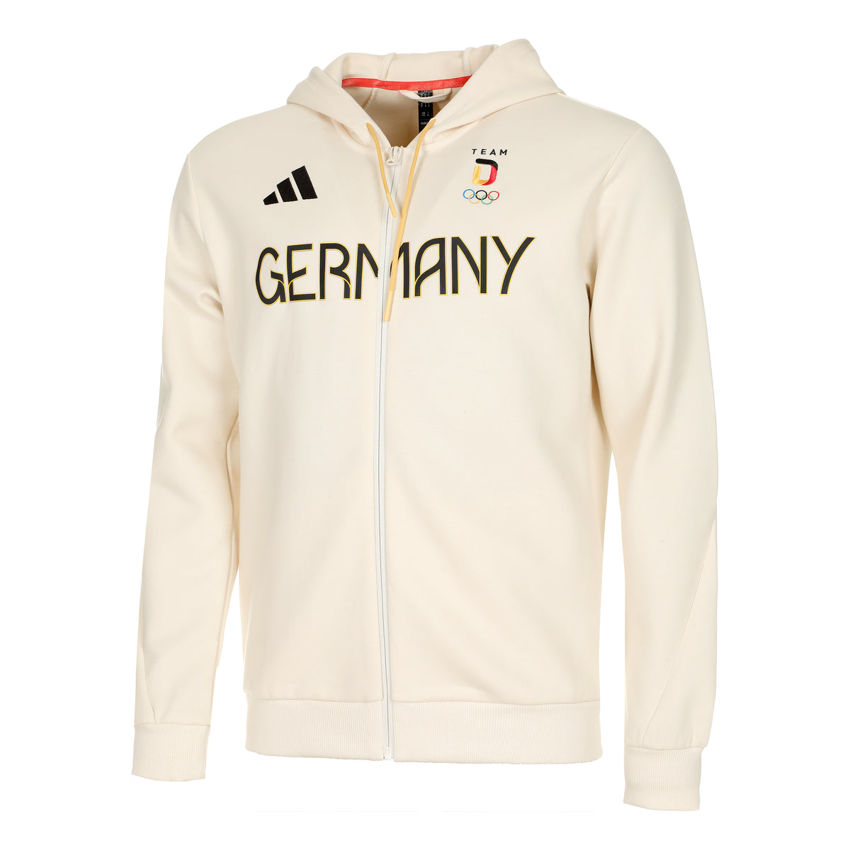 adidas Team Sweat-jacka Herrar - creme,
