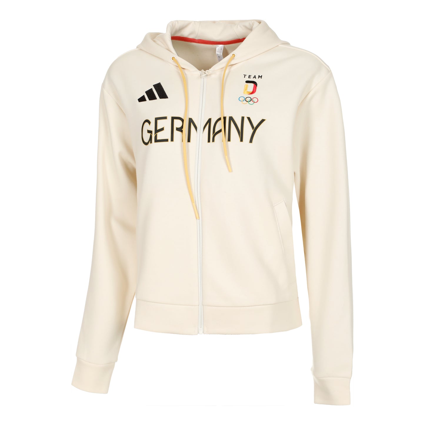 adidas Team Sweat-jacka Damer - creme,