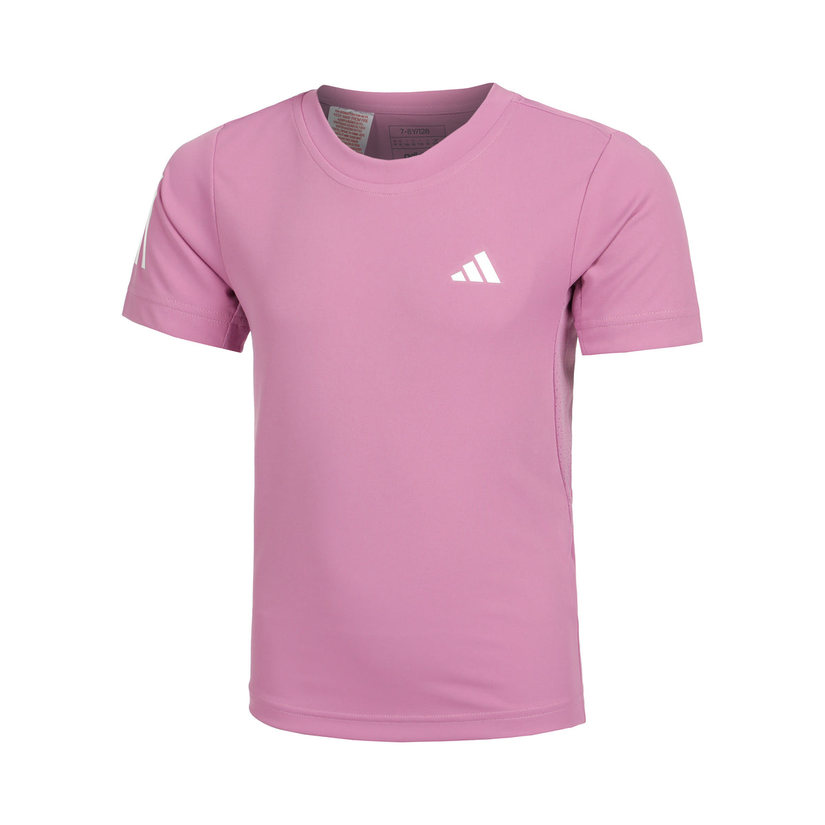 adidas Club 3 Stripes T-shirt Pojkar - berry,