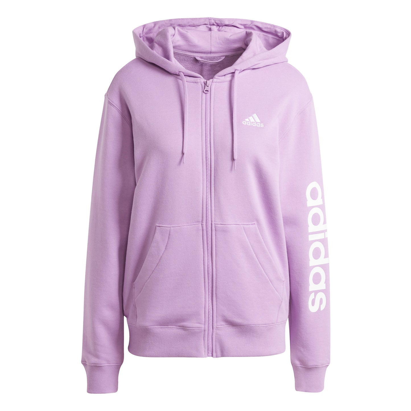 adidas Linear French terry Full Zip Sweat-jacka Damer - rosa,