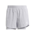 MIN 2in1 Shorts Damer - ljusgrå,