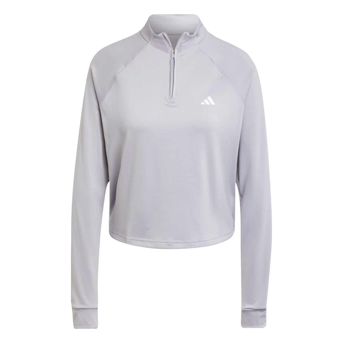 adidas Training Essential 1/4 Zip Longsleeve Långärmat Damer - ljusgrå,