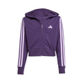 3Stripes Full-Zip Crop Träningsjacka Flickor - lila, syrén