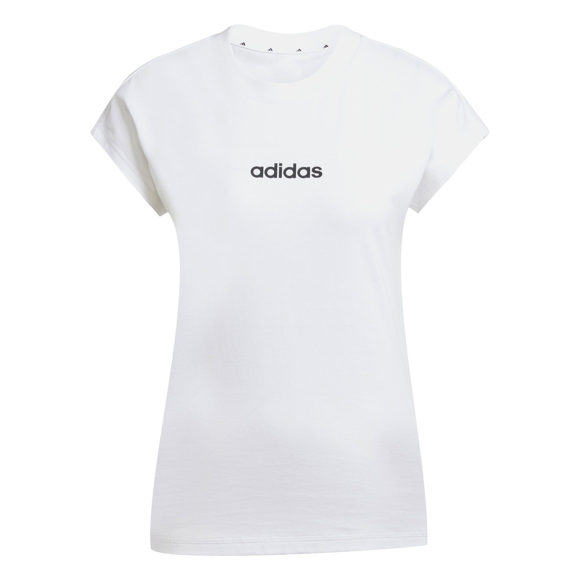 adidas Essentials Linear T-shirt Damer - vit,