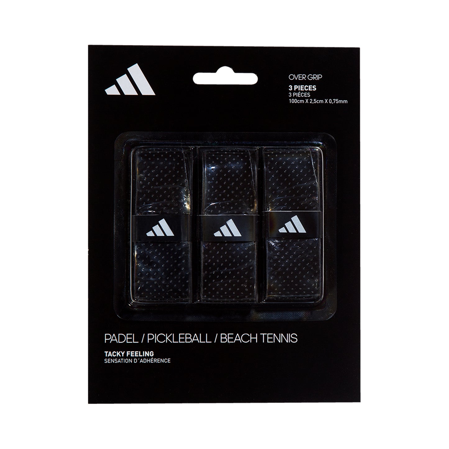 adidas Padel Overgrip 3-pack-Svart