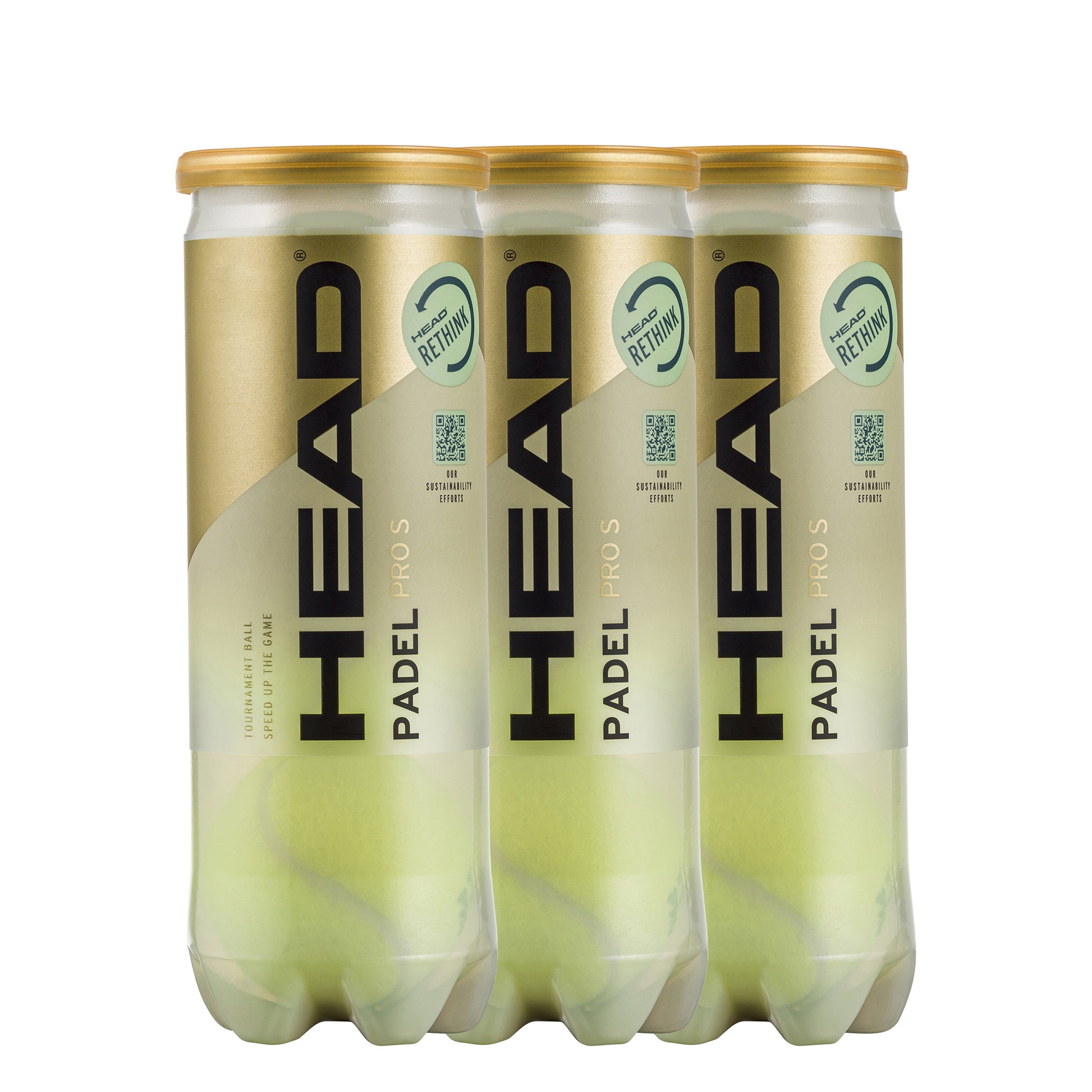 HEAD 3x 3-pack rör Padel Pro S