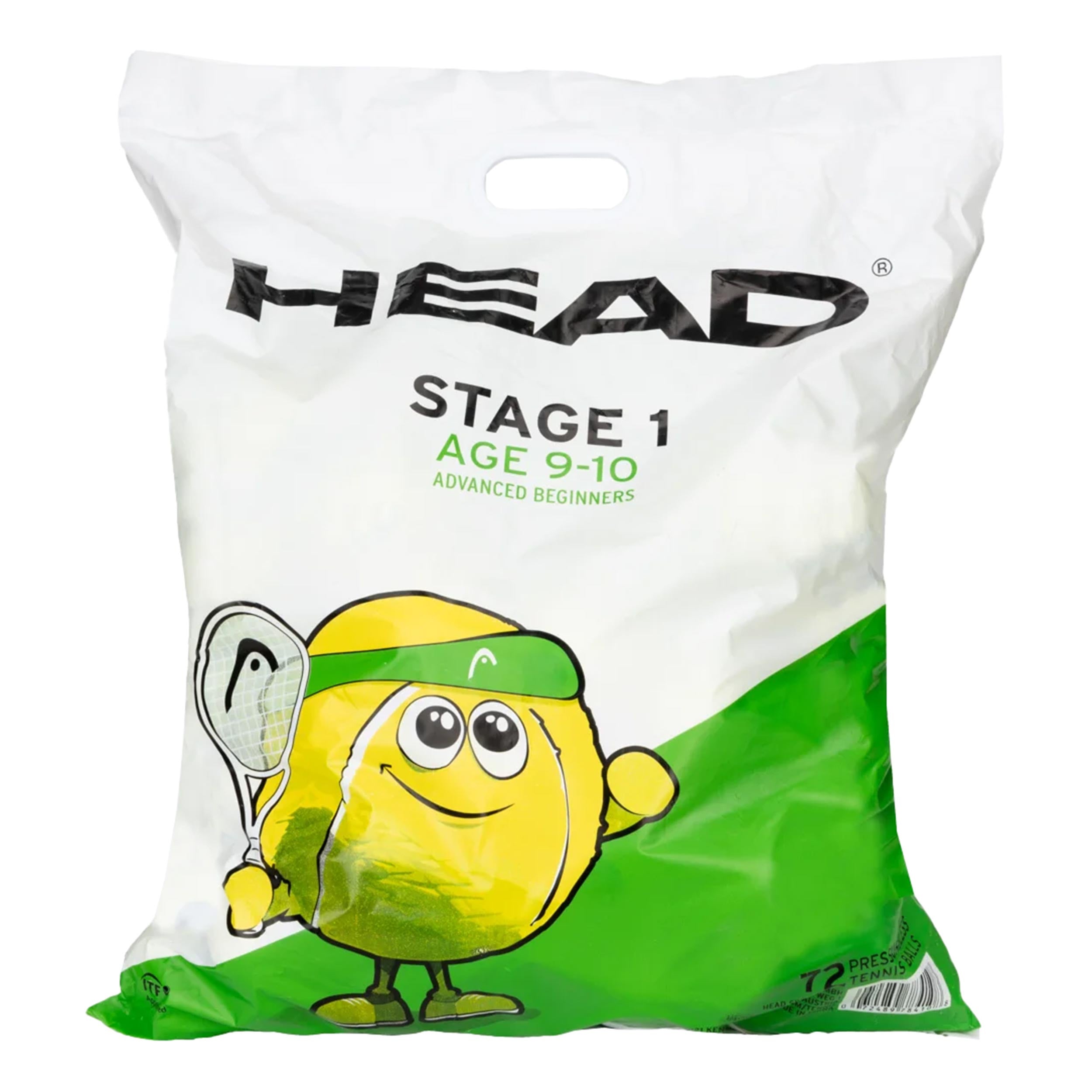HEAD Stage 1 Green 72-pack påse