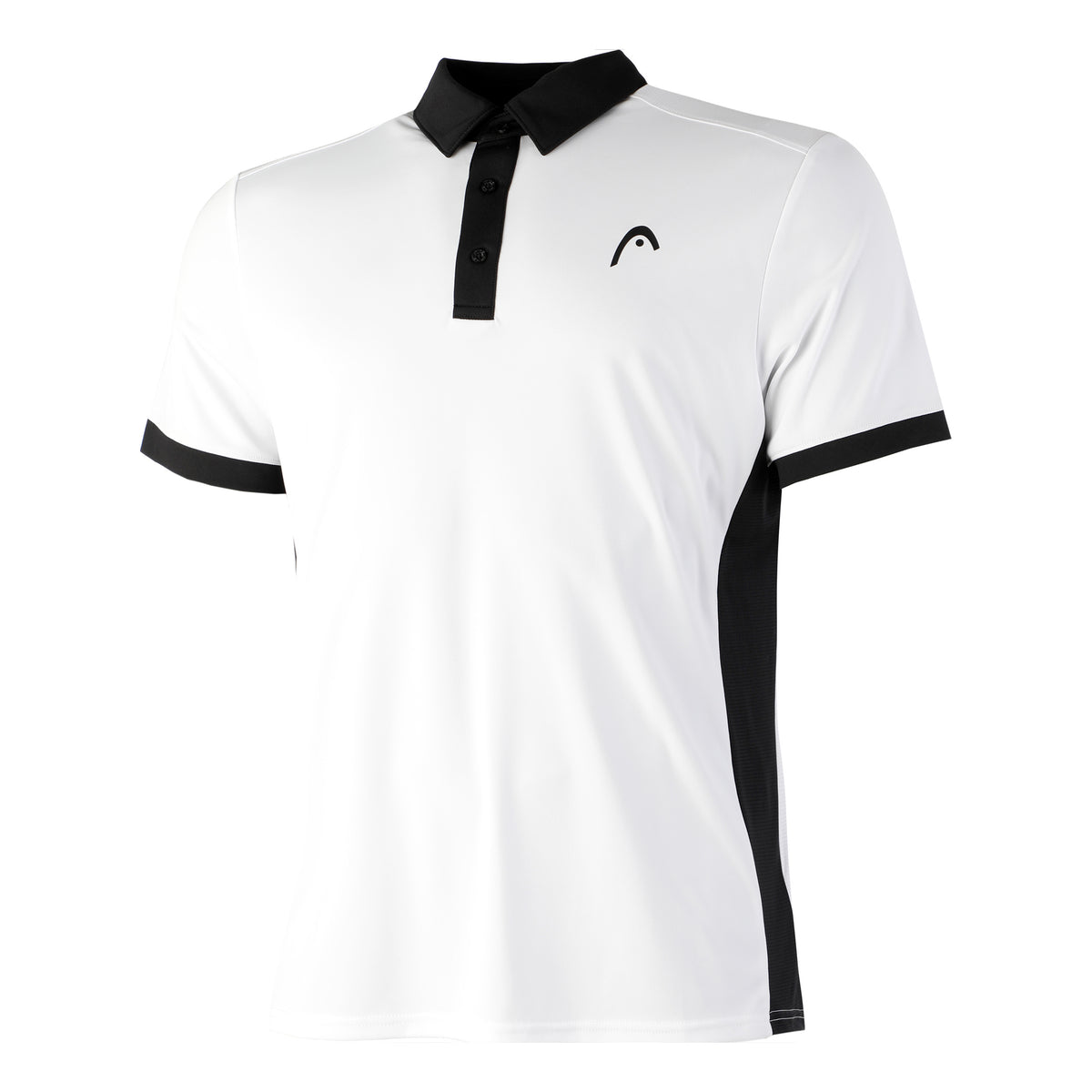 HEAD Slice Polo Herrar - vit, svart