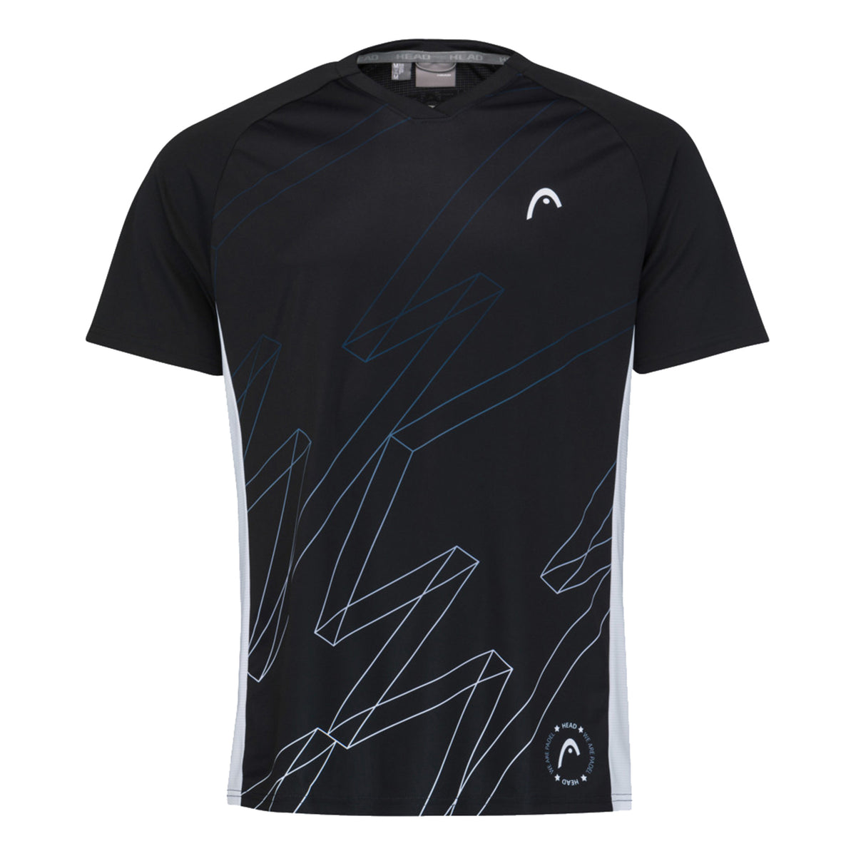 HEAD Play Tech T-shirt Herrar - svart, vit