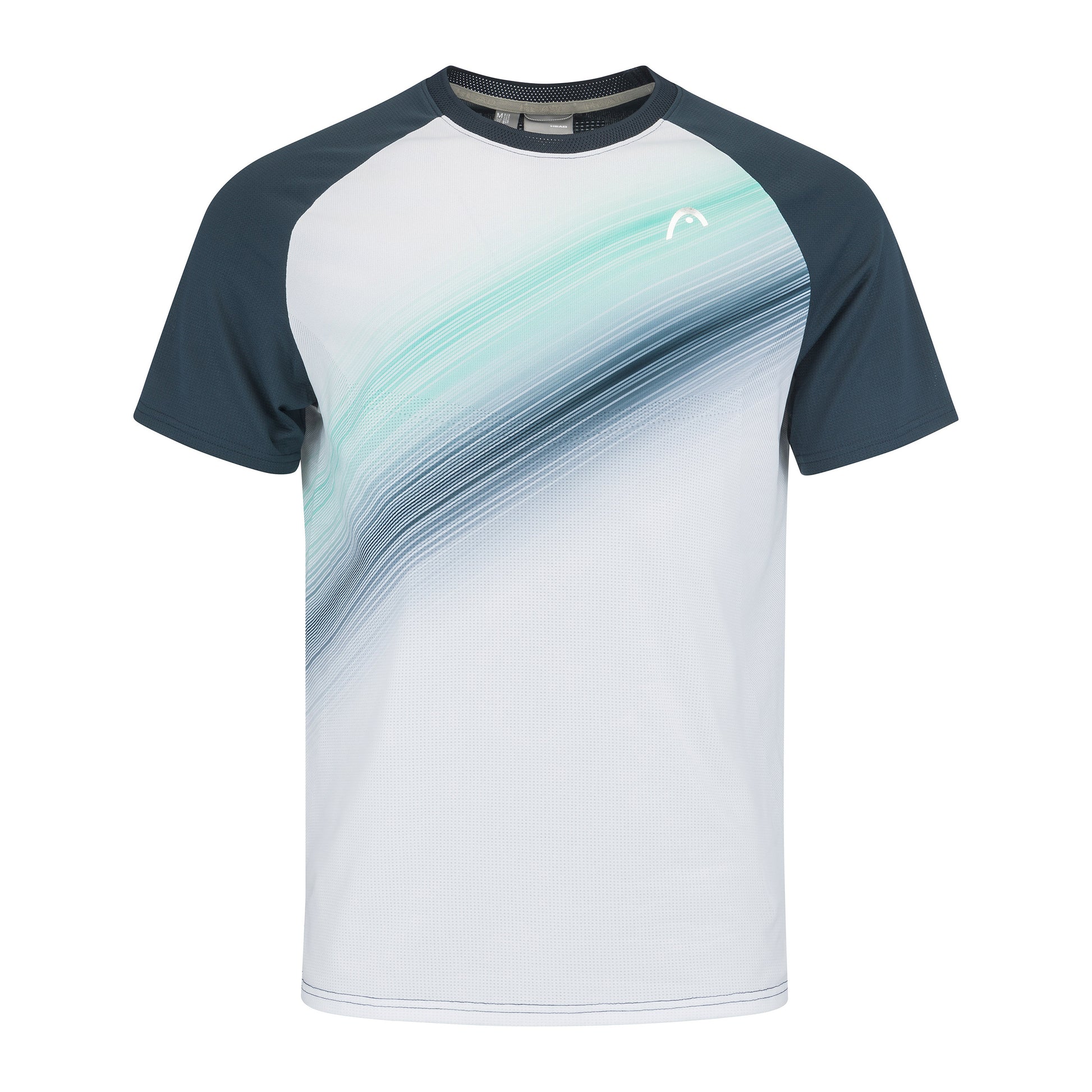 HEAD Performance T-shirt Herrar - vit, mörkblå