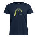 Lara T-shirt Damer - mörkblå, gul