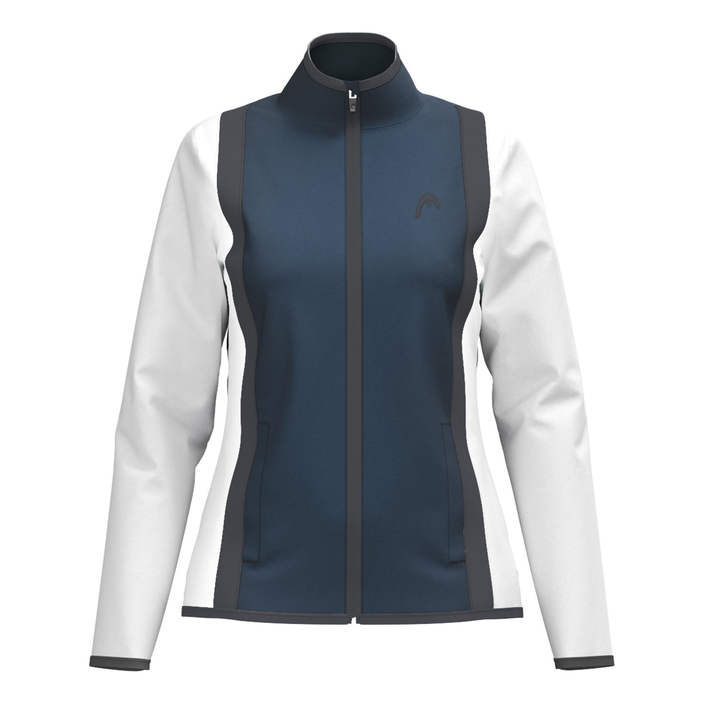 HEAD Club 25 Jacket Women Träningsjacka Damer-Mörkblå,Vit