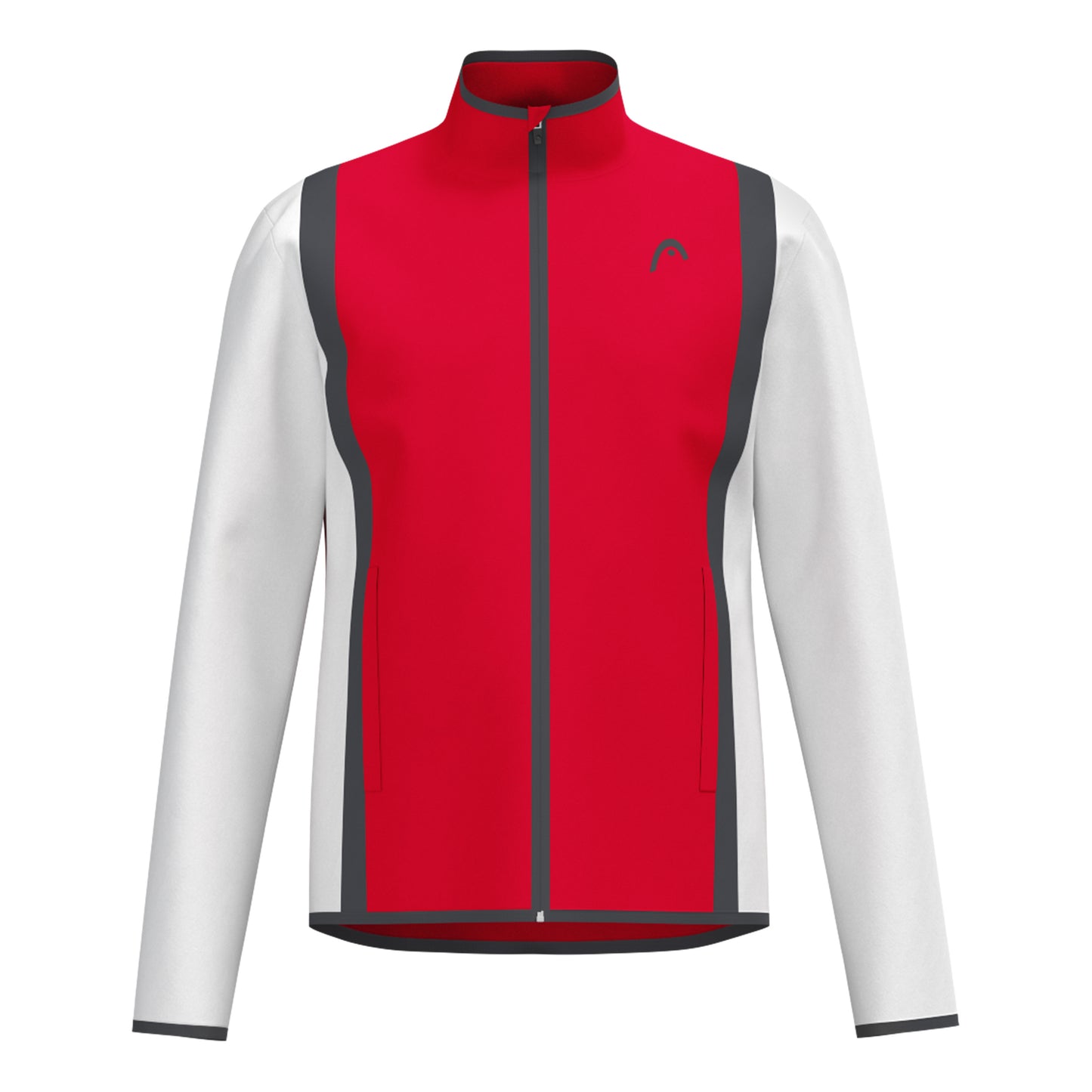 HEAD Club 25 Jacket Men Träningsjacka Herrar-Röd,Vit