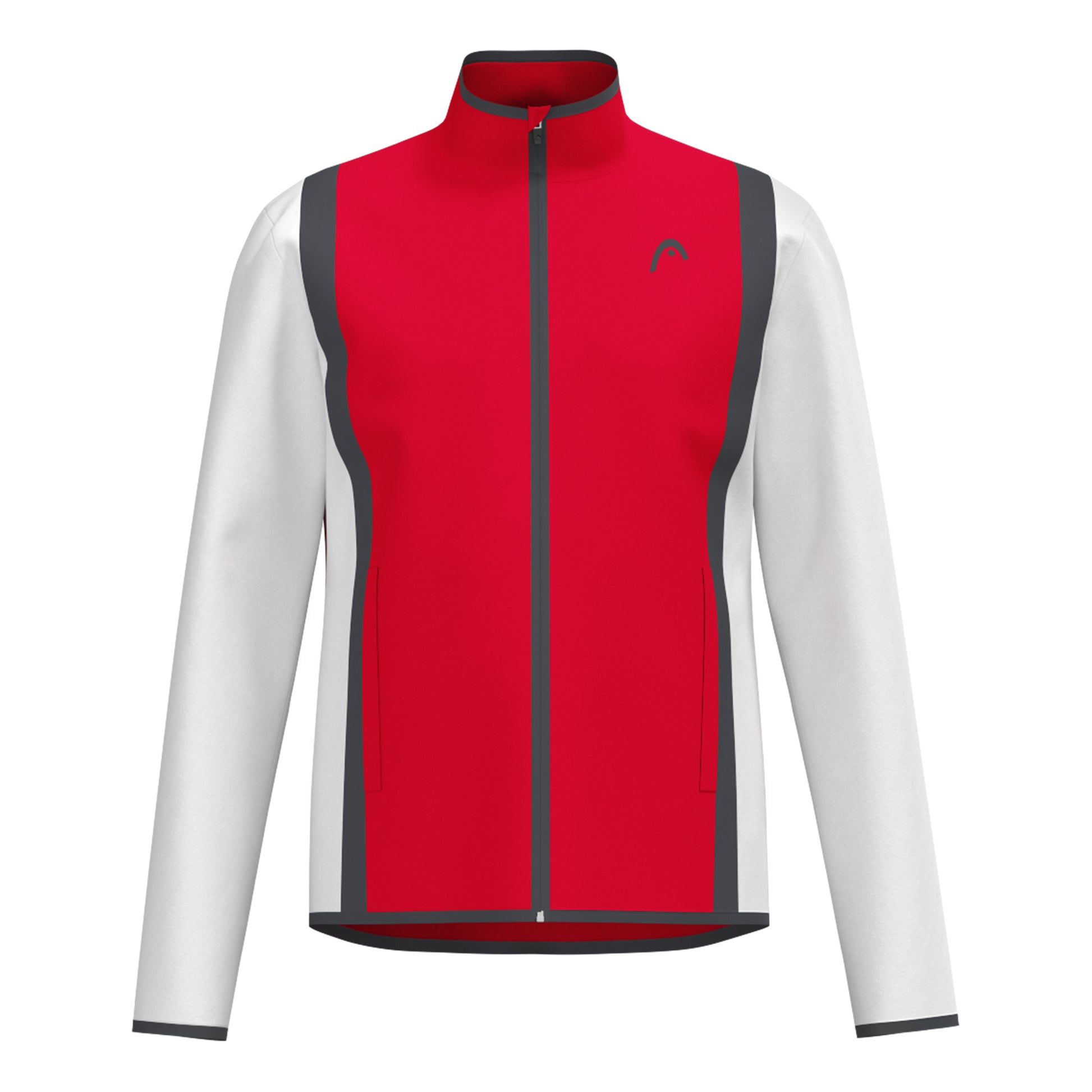 HEAD Club 25 Jacket Men Träningsjacka Herrar-Röd,Vit