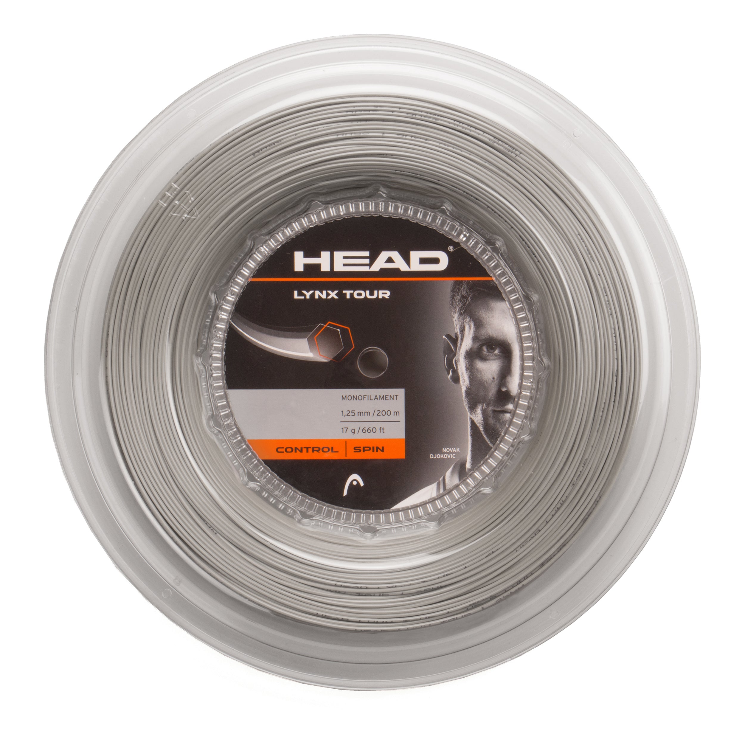 HEAD Lynx Tour Reel Strängrulle 200m-Grå