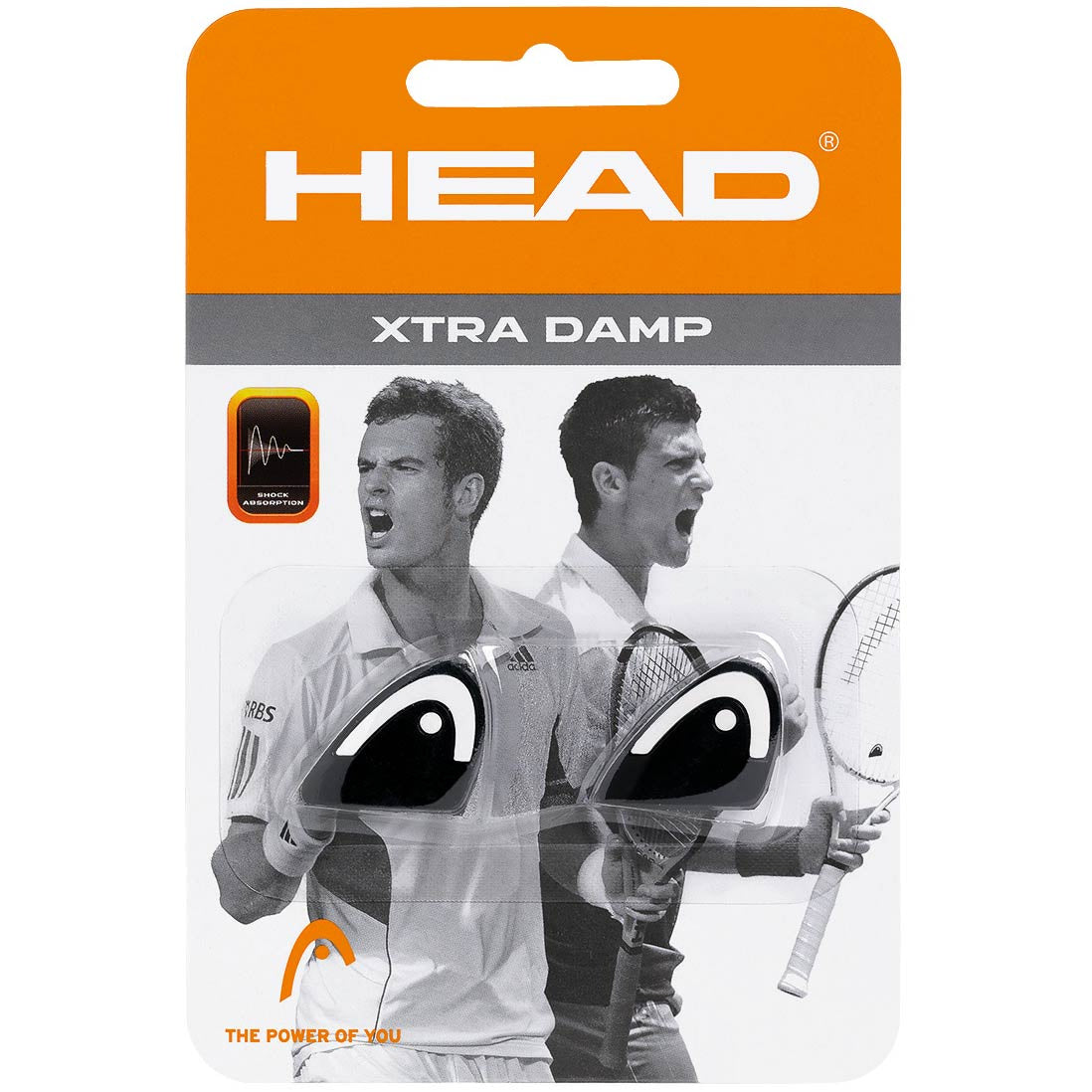 HEAD Xtra Damp Pack Dämpare 2-pack-Svart