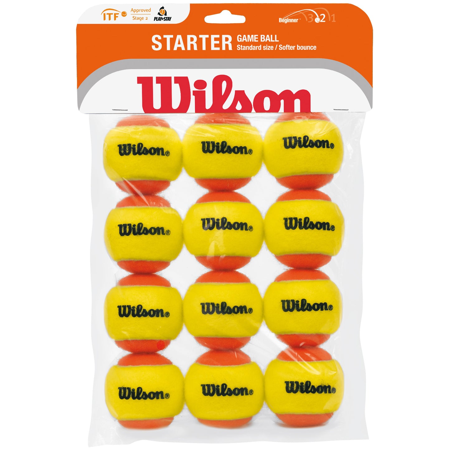 Wilson Starter Balls Stage 2 12-pack Påse