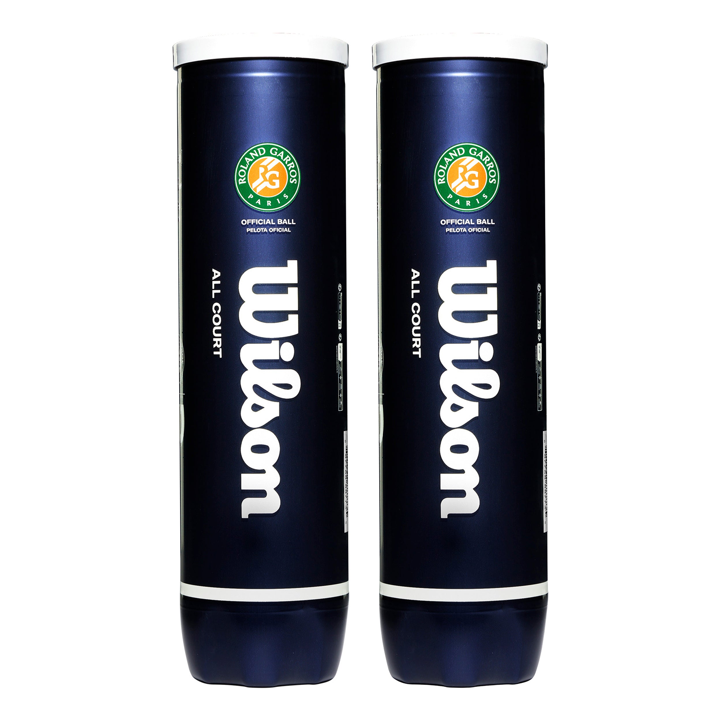 Wilson Roland Garros All Court 2x 4-pack Rör