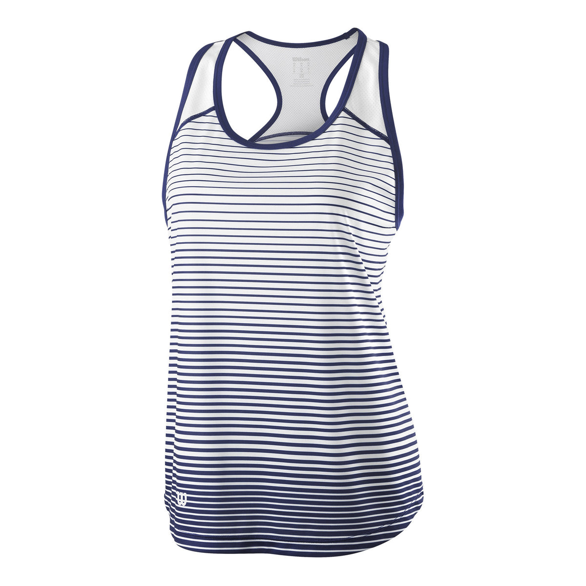 Wilson Striped Linne Damer - mörkblå, vit