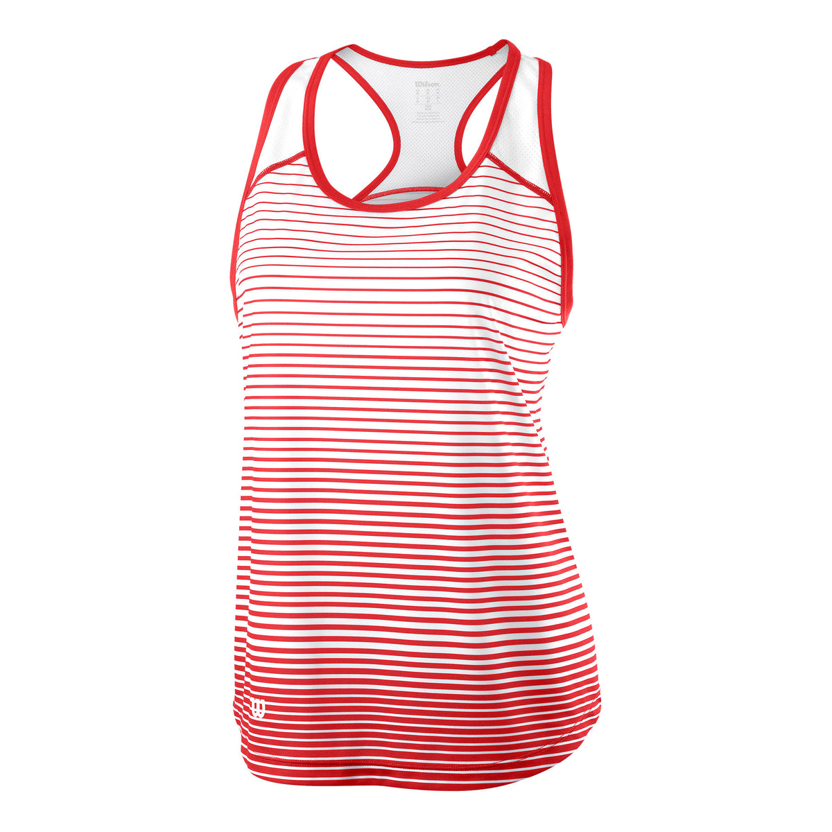 Wilson Striped Linne Damer - röd, vit