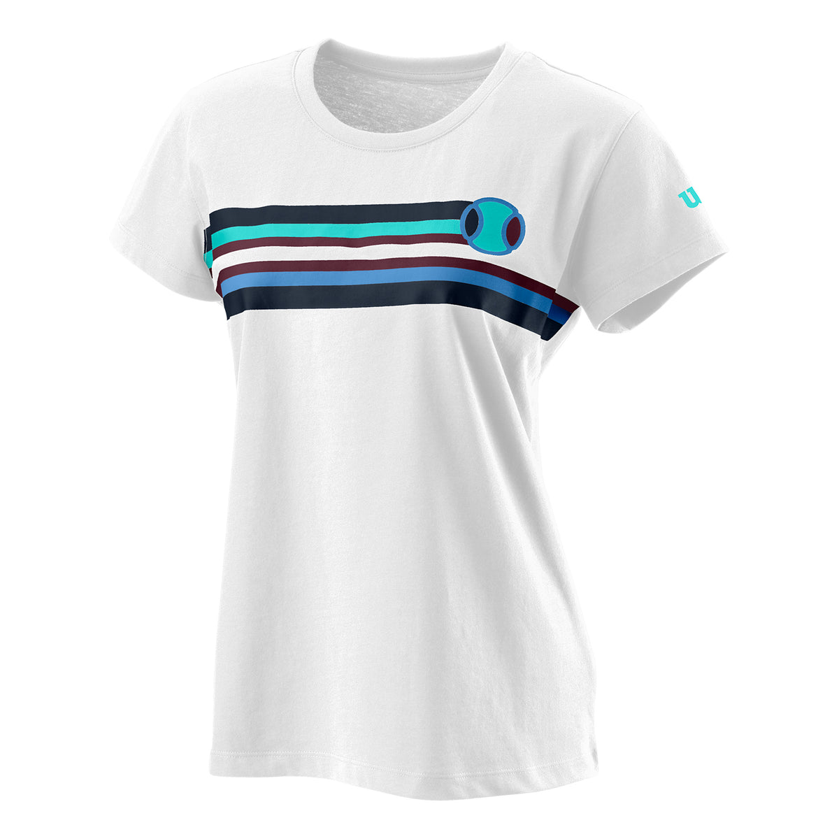 Wilson Tracers Tech T-shirt Damer - vit, flerfärgad