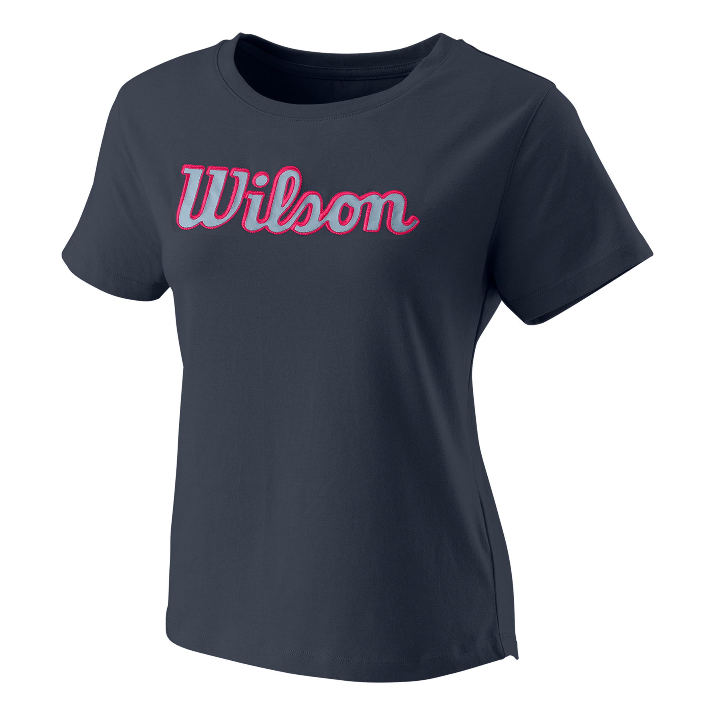 Wilson Sript Eco T-shirt Damer - blå, röd