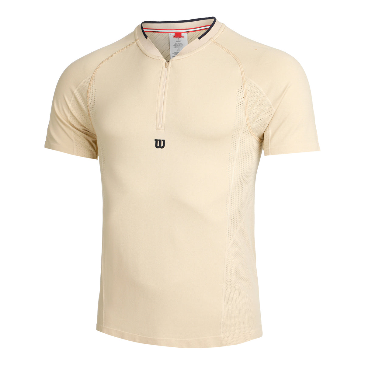 Wilson Players Seamless Zip Henley 2.0 T-shirt Herrar - brun,