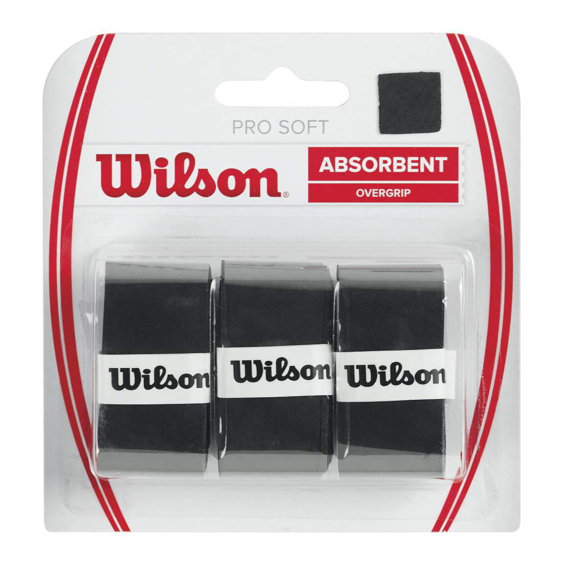 Wilson Soft Overgrip 3-pack-Svart