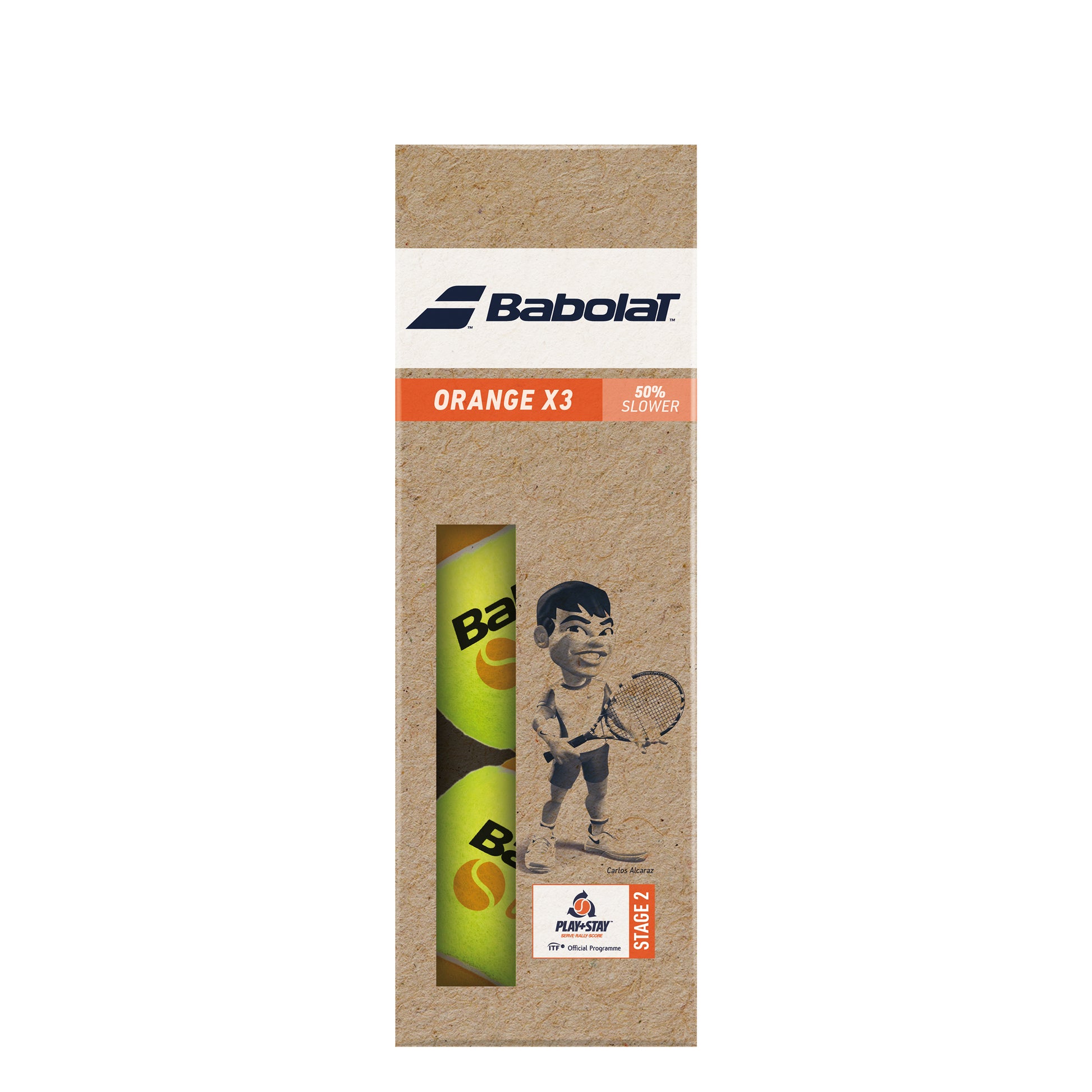 Babolat Orange (Stage 2) 3-pack Rör