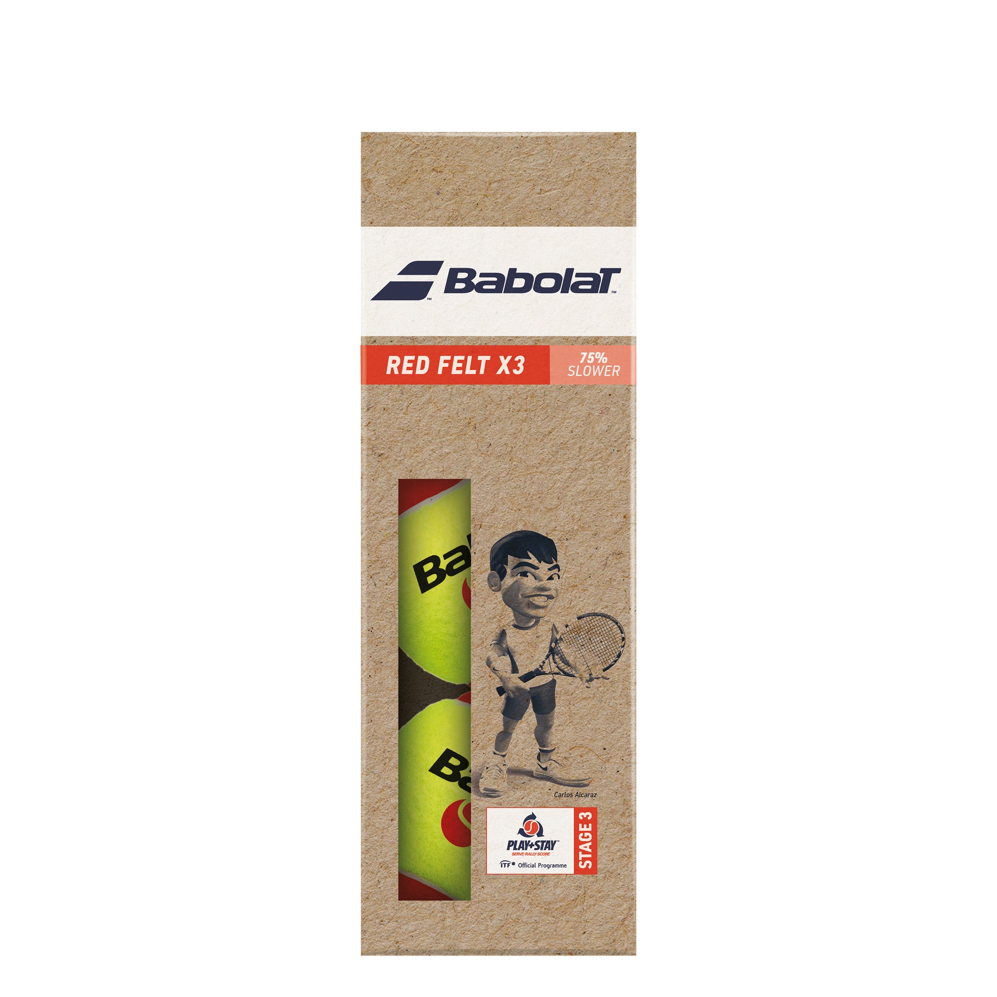 Babolat Red Felt (Stage 3) 3-pack Påse