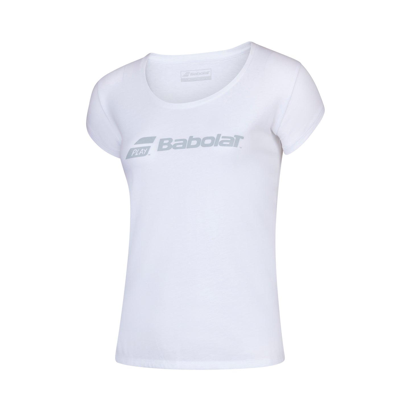 Babolat Exercise T-shirt Flickor - vit, ljusgrå