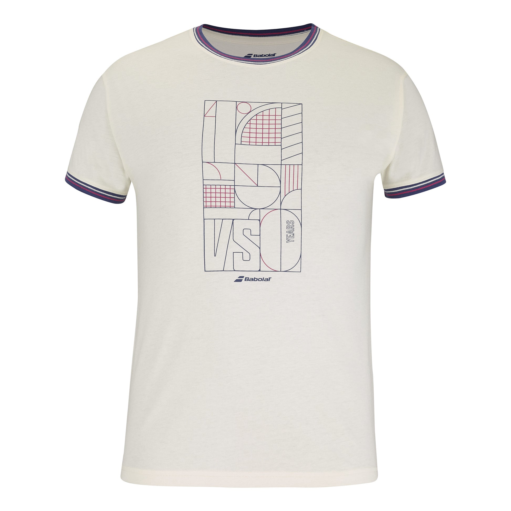 Babolat Exercise T-shirt Herrar - creme,