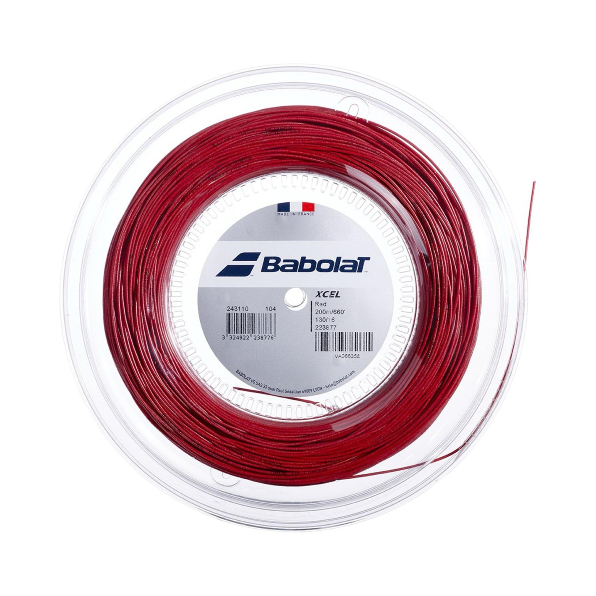 Babolat Xcel Strängrulle 200m-Röd