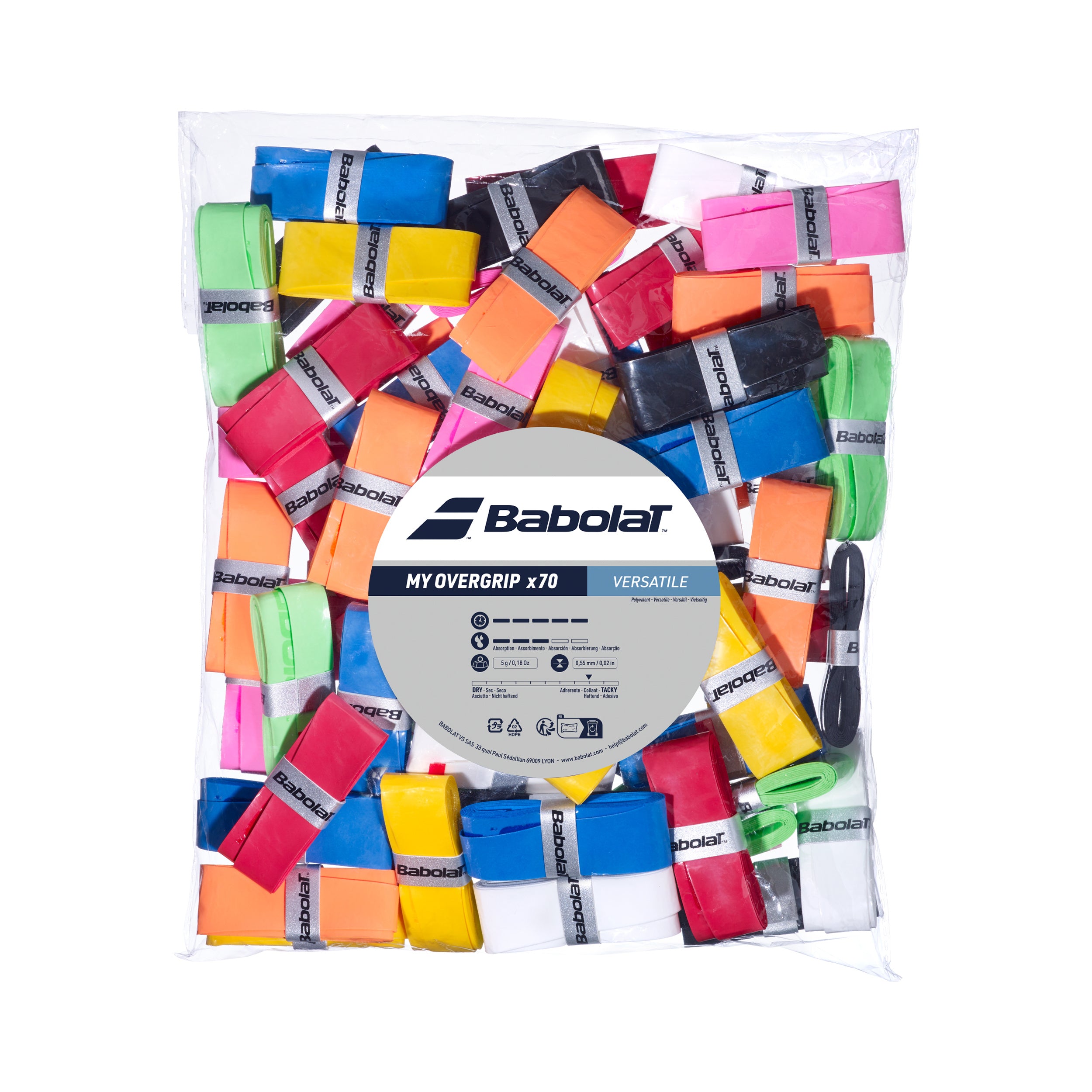 Babolat My Overgrip Refill 70-pack-Flerfärgad