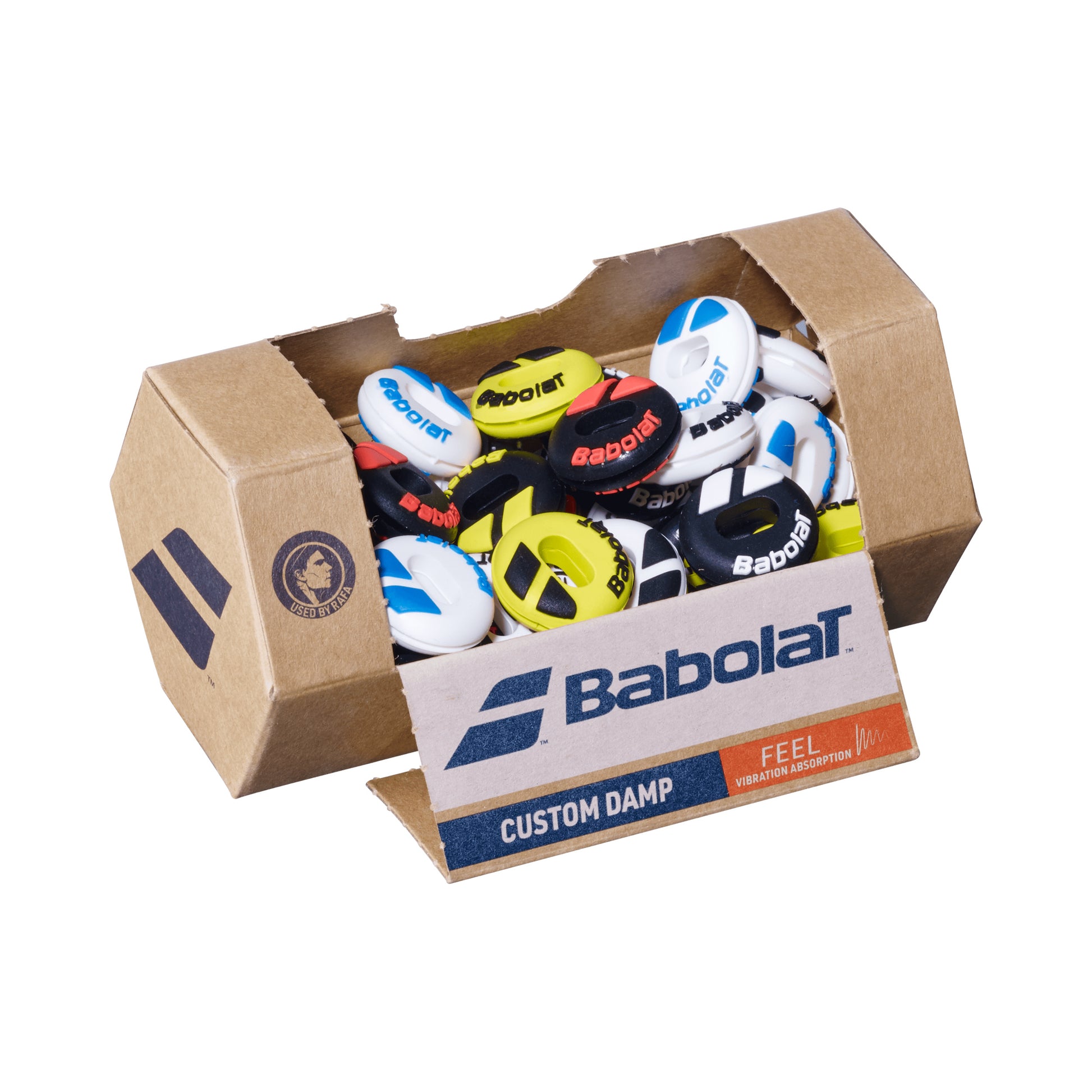 Babolat Custom Damp Dämpare 48-pack Låda-Flerfärgad