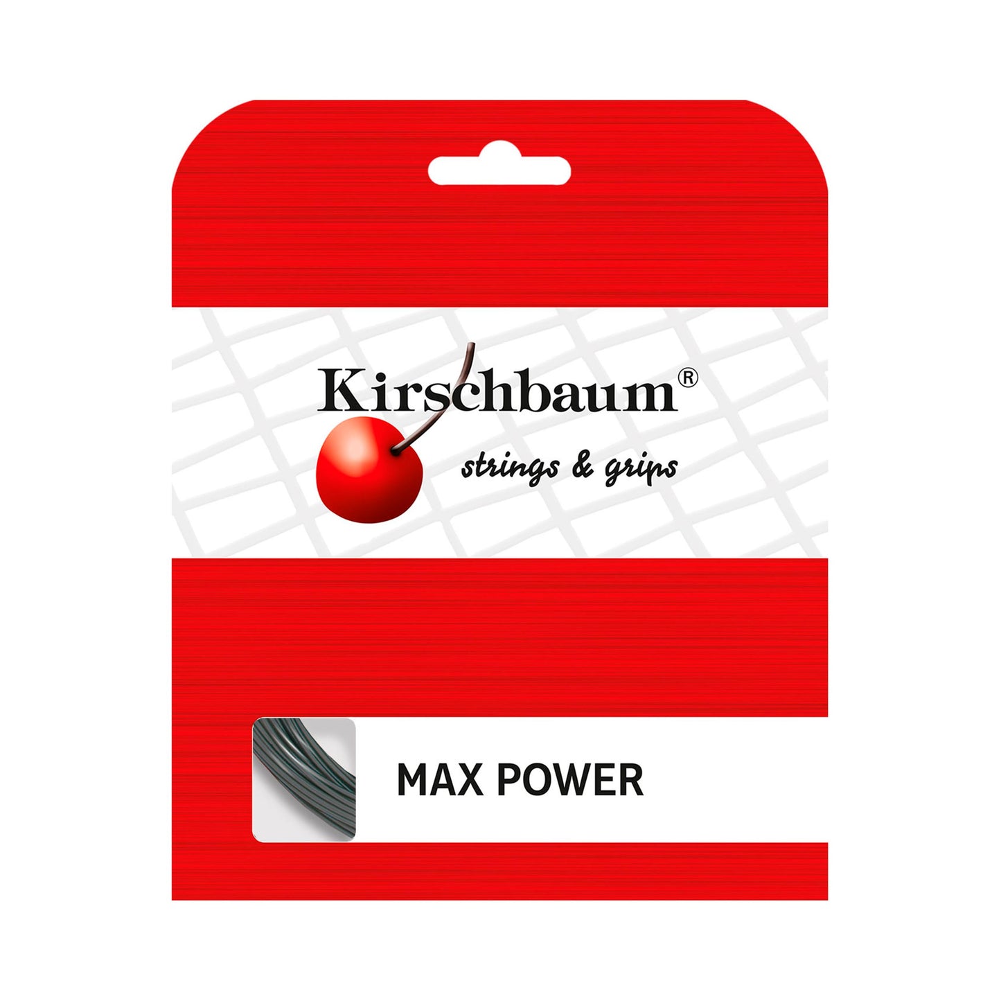 Kirschbaum Max Power Strängset 12m-Antracit