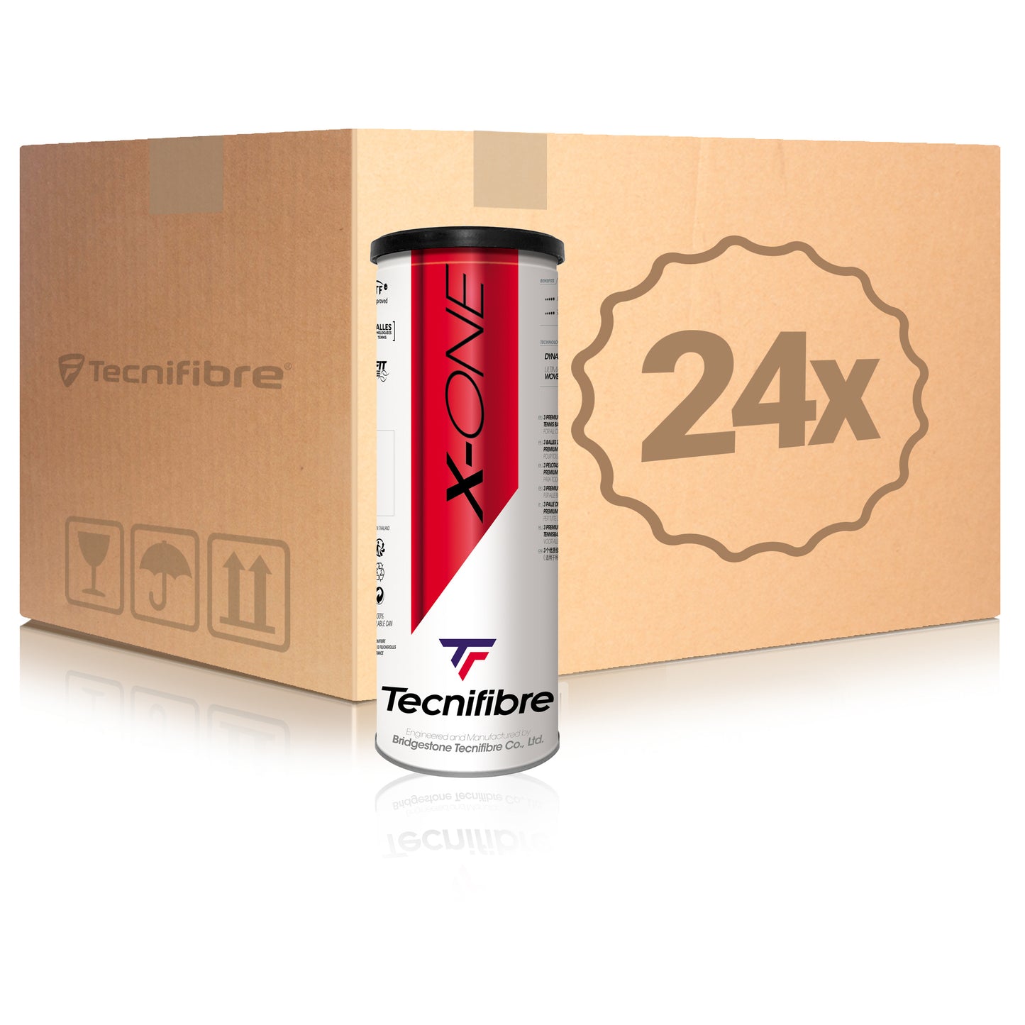 Tecnifibre 24x 3-pack rör X-One I kartong