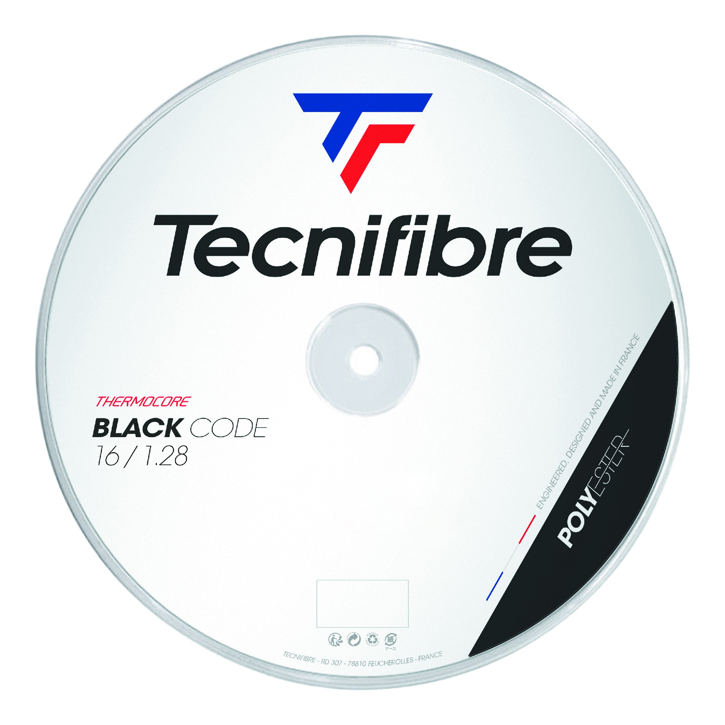 Tecnifibre Black Code Fire 200m Strängrulle-Orange,Röd